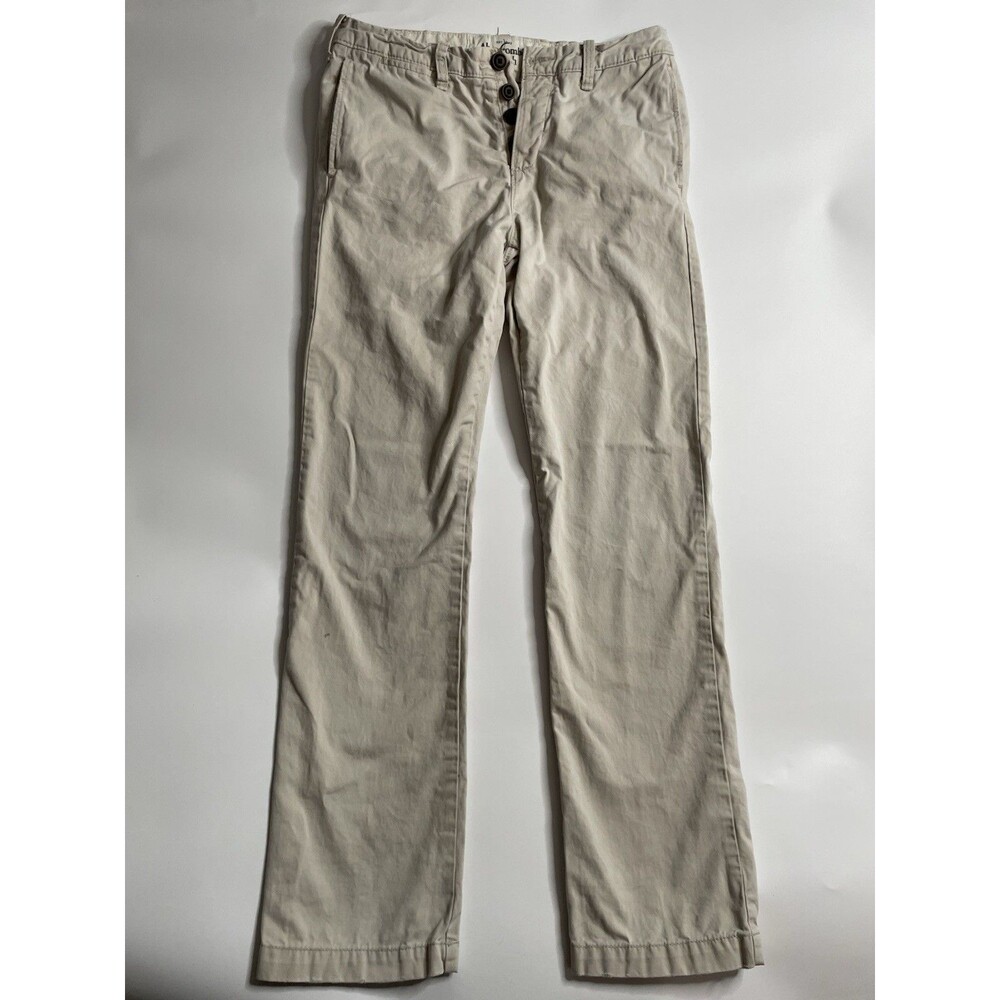 Abercrombie & Fitch Loose Fit White Casual Pants for Men